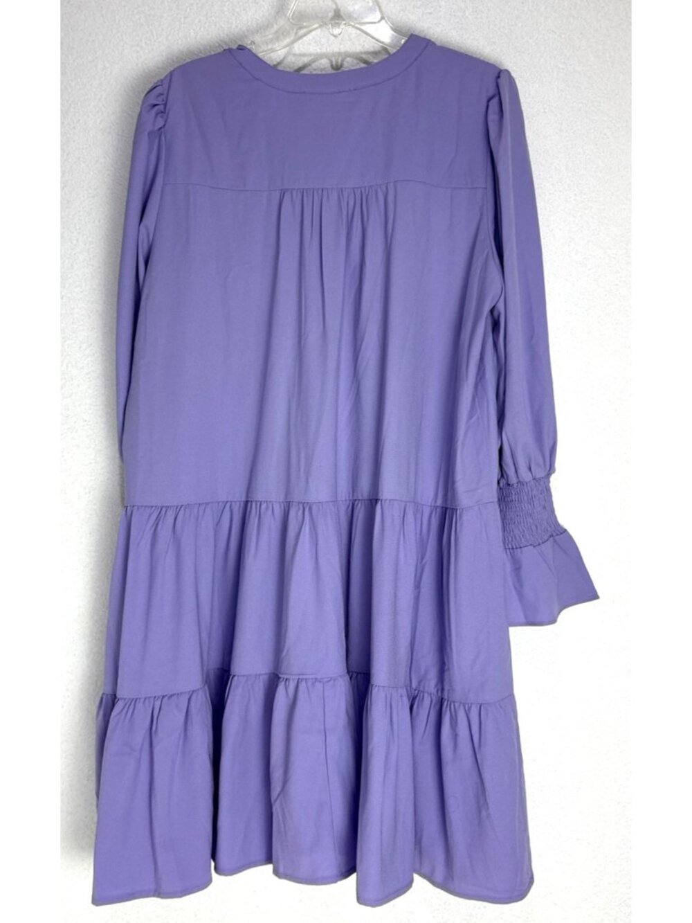 Tuckernuck Pomander Place Kenzo Lilac Tiered V Neck Smock Dress Size XXL - Picture 12 of 13